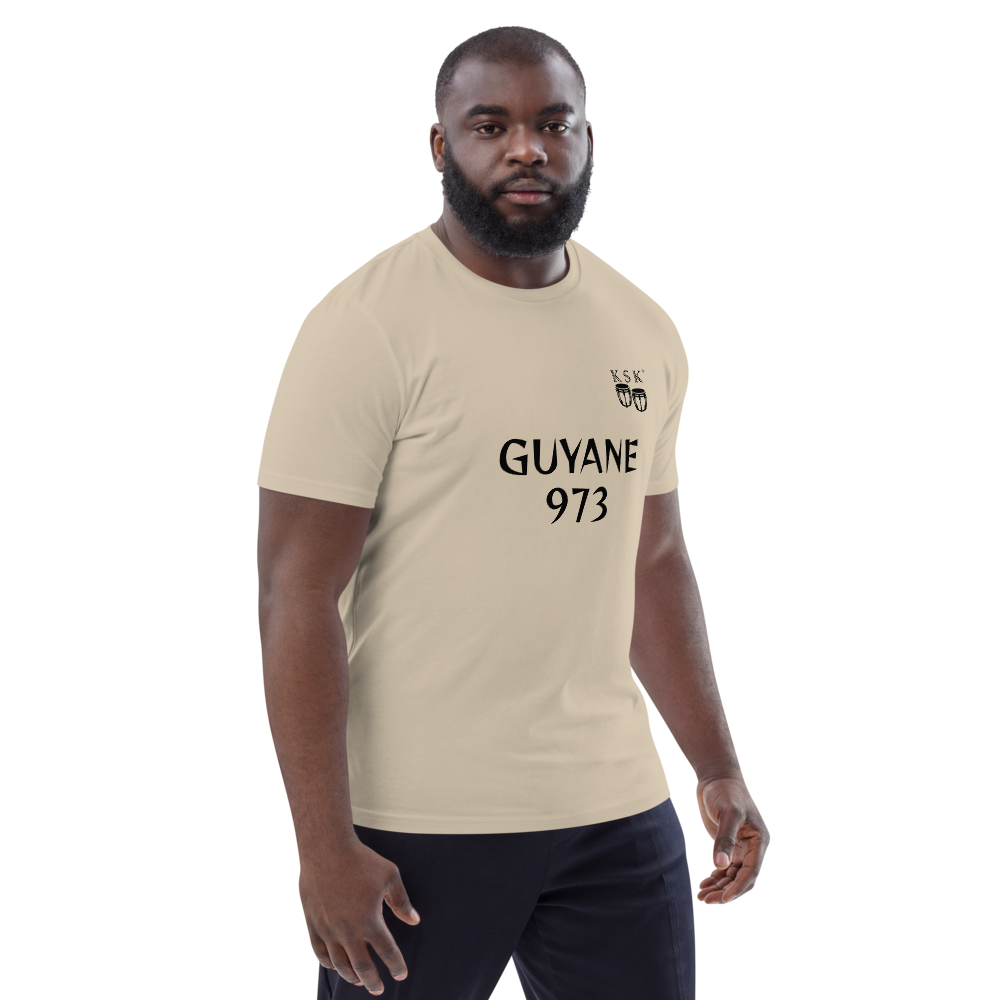 T-SHIRT UNISEXE EN COTON BIOLOGIQUE "GUYANE 973" *choix de couleurs