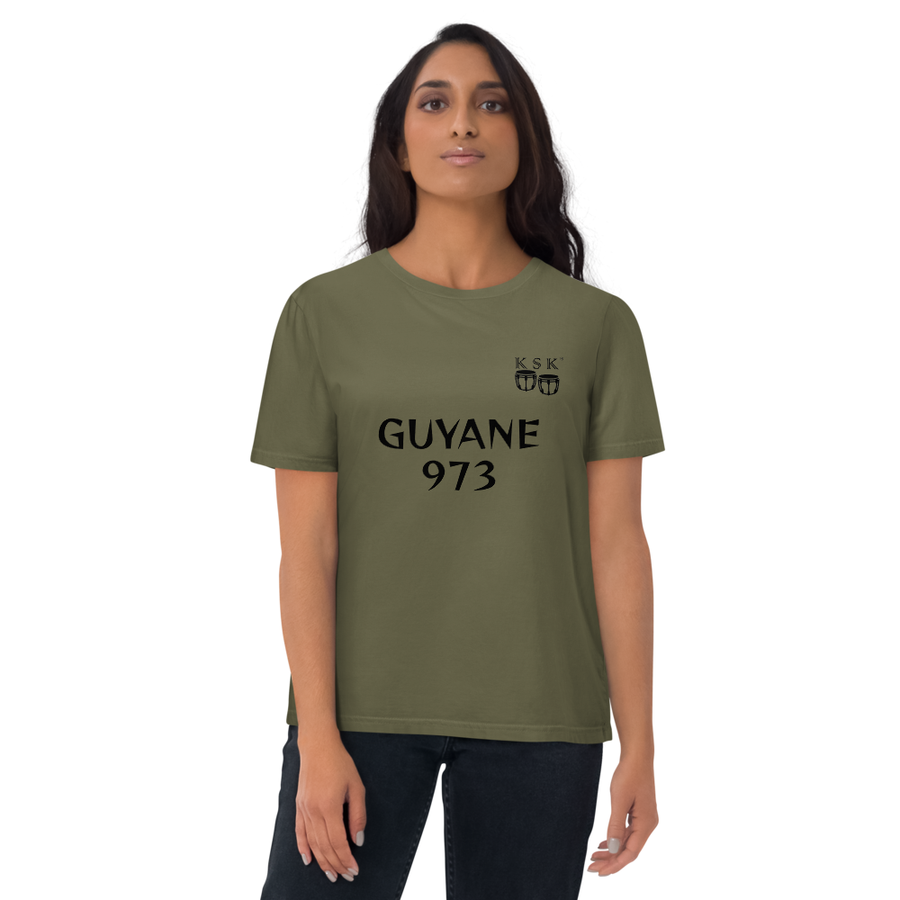 T-SHIRT UNISEXE EN COTON BIOLOGIQUE "GUYANE 973" *choix de couleurs