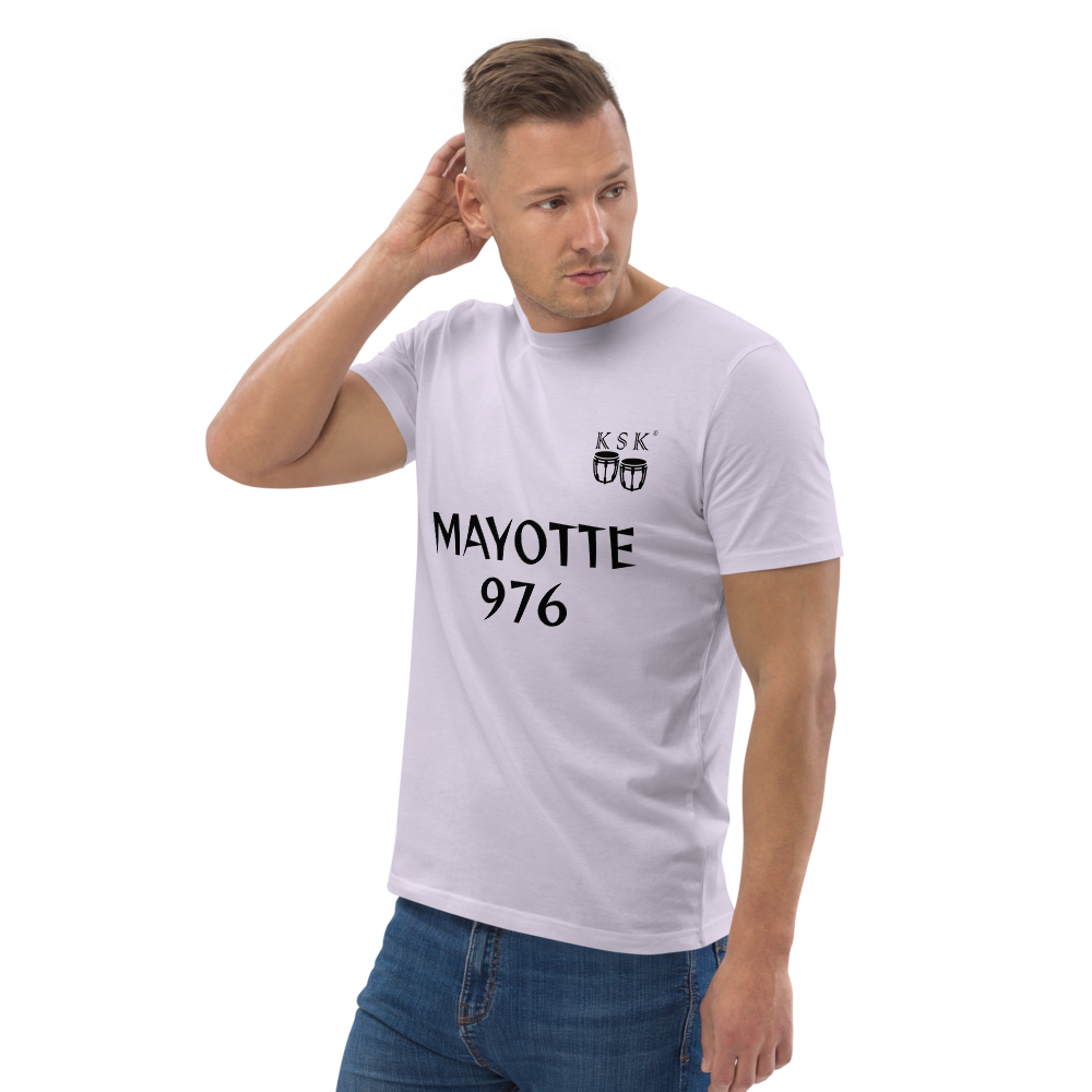T-SHIRT UNISEXE EN COTON BIOLOGIQUE "MAYOTTE 976" *choix de couleurs