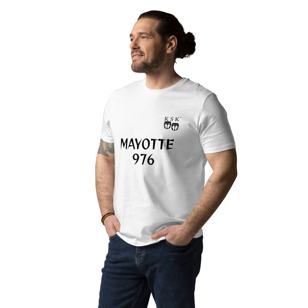 T-SHIRT UNISEXE EN COTON BIOLOGIQUE "MAYOTTE 976" *choix de couleurs
