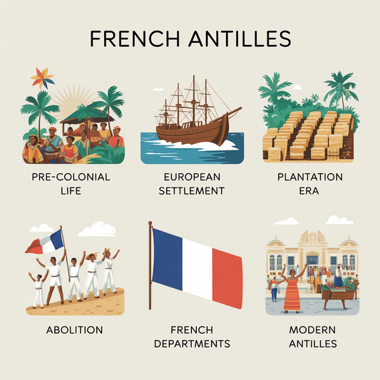 L’histoire des Antilles françaises — Guadeloupe et Martinique, de la Préhistoire à nos jours
